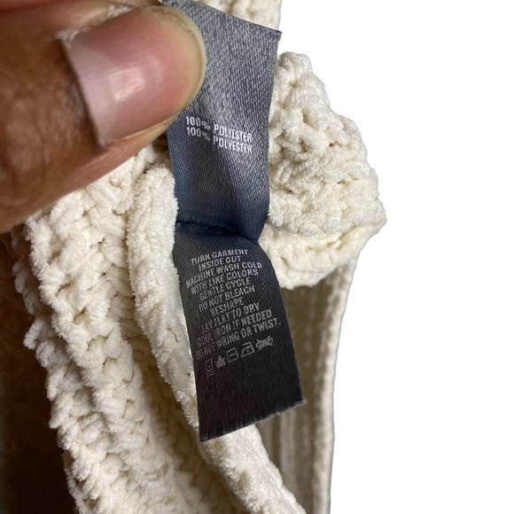 Aerie Women's Ivory Soft and Cozy Oversized Knit Sweater - Picture 6 of 9